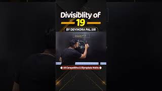 Divisibility of 19  Number System divisibility maths mathstrick trickymaths reels shortsvideo [upl. by Eiclek21]