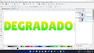 Como aplicar Degradado a un Texto editable en Corel Draw Tutorial Corel Draw [upl. by Desma302]