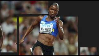 Julien Alfred 🇱🇨 clocks a time of 1085s to win the womens 100m at the Monaco Diamond League [upl. by Ramsa]