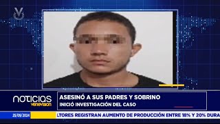 Detienen a joven por presuntamente ser responsable de un triple homicidio [upl. by Kenlee]