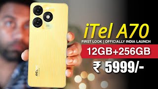 itel A70 With 12GB256GB in India Under 6000 🔥 [upl. by Latnahs787]