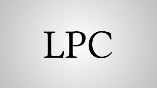 What Does quotLPCquot Stand For [upl. by Nicolai266]