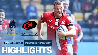 Worcester v Saracens  HIGHLIGHTS  Malin scores FOUR In Close Game  Gallagher Premiership 202122 [upl. by Ynes439]