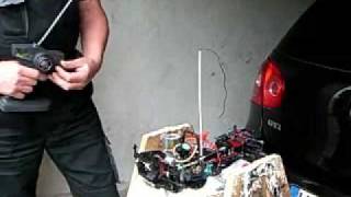 Kyosho Pure Ten Calsonic Skyline whit GS 11 x Engine first run [upl. by Inge]