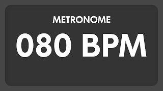 80 BPM  Metronome [upl. by Ammann]