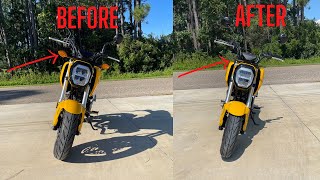 2022 HONDA GROM FRONT TURN SIGNAL INSTALL TST INDUSTRIES [upl. by Nahrut]