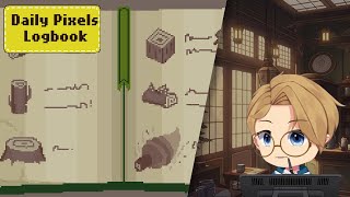 Pixel Art Dailies Logbook Timelapse [upl. by Annavas]