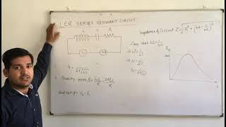 Physics LCR Series Resonant Circuit Experiment B Sc II Lect I Hindi [upl. by Aliehs]