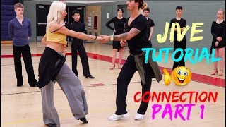 Gabriele GoffredoAnna Matus  Jive basics  Connection  Ballroom latin technique  Part 1 [upl. by Sellihca]