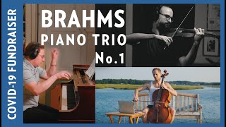 Quarantine Chamber Music Brahms Piano Trio No1 Baverstäm Kurganov Finehouse [upl. by Solokin]