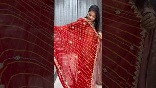 BANDHANI SAREE FOR DIWALI ethnicwearbypriyanka3113 shorts bandhani saree [upl. by Wenger]