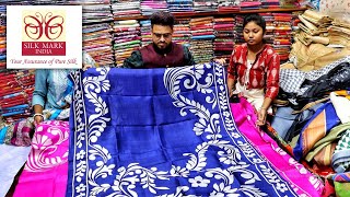 Pure Bishnupuri Silk  Pure Zari Tussar Hand Block Silk Saree Manufacturer  SILK MARK CERTIFIED ✔ [upl. by Mandal]