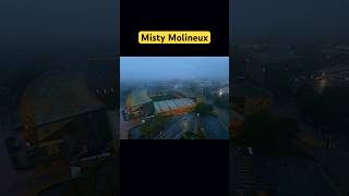 A misty Molineux drone wwfc football wolverhampton wearewolves wolves wolverhamptonwanderers [upl. by Nosmoht]