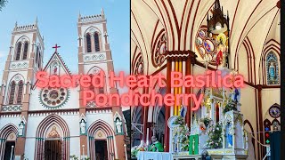 Sacred Heart Basilica pondicherry sacredheart basilica jesus sacred catholicchurch [upl. by Durr]