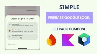 Jetpack Compose  Firebase Google Sign In with Credential Manager  Kotlin Flow Coroutines Hilt [upl. by Yecram]