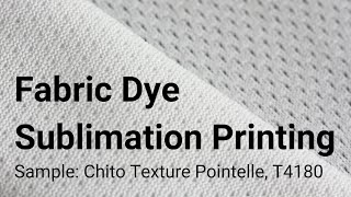 Fabric DyeSublimation Printing Sample Chito Texture Pointelle T4180 [upl. by Bethina708]