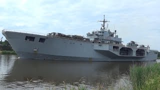 Docklandungsschiff San Marco  Italien  Landing Platform Dock LPD Italy at the Kiel Canal Germany [upl. by Koehler335]