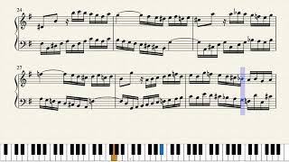 Bach Fugue No 10 BWV 855 in E Minor Piano Tutorial  Sheets [upl. by Alage802]