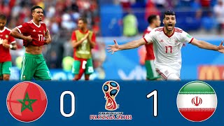 ملخص مباراة المغرب وايران 01 كأس العالم 2018 جنون رؤوف خليف 1080p [upl. by Eihctir]