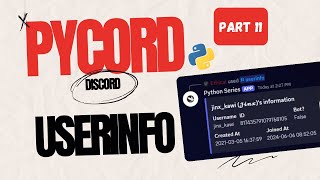 How to Code a Userinfo Command in Python using Pycord [upl. by Ardnoid]