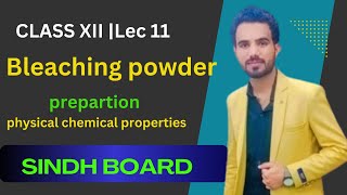 Bleaching powder CaOCl2 class 12  lec11 [upl. by Carmine]