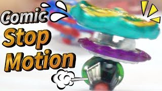 Beyblade burst Comic Stop Motion edtion  B135 GT Bushin Asura [upl. by Miza]