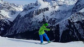 First Session  snowboarding  Oakley 7 Laux Park [upl. by Ahselef]