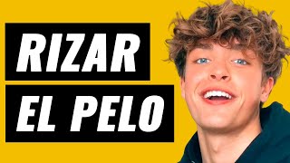 ✅ Cómo RIZAR EL PELO HOMBRE  Cabello Rizado u Ondulado 🦁🔥 [upl. by Papke]