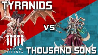 Tyranids Edward Robertson vs Thousand Sons Anthony Fitzgerald YHP Fall Brawl 2021 Round 1 [upl. by Roede]