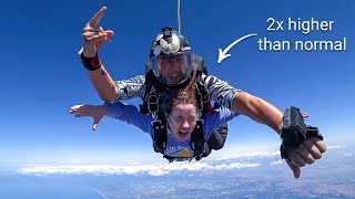 World’s Highest Tandem Skydive Monterey Bay [upl. by Qulllon]