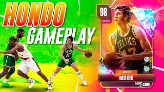 FREE Galaxy Opal John HONDO Havlicek is the BEST Scorer in NBA 2K24 MyTeam  Gameplay Badges amp Shoe [upl. by Lotus]