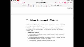 Lecture 12  contraception [upl. by Avalsorim]