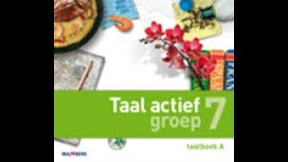 Taal Actief 4 groep 7 thema 1 les 2 woordsoorten benoemen herhaling [upl. by Kirsteni]