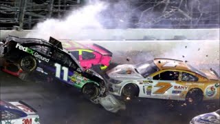 Top 5 Denny Hamlin Crashes [upl. by Shana]