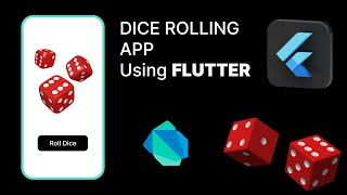 Build a ROLLING DICE Application Using FLUTTER  Flutter Beginners Tutorial [upl. by Clippard588]