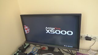 AmigaOne X5000 X5040 4GB RAM AFox Radeon RX550 4GB Unboxing and Test [upl. by Errol]