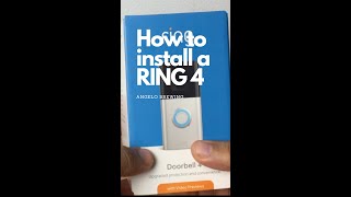 How to install Ring Doorbell 4 [upl. by Capon]