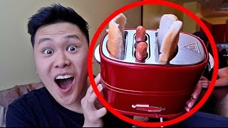 DIY HOT DOG TOASTER GADGET DO NOT TRY THIS [upl. by Ziguard968]