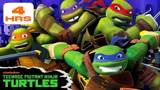 4 Hour MARATHON of Ninja Turtles BEST Battles from Seasons 1 2 amp 3  Teenage Mutant Ninja Turtles [upl. by Hassi]