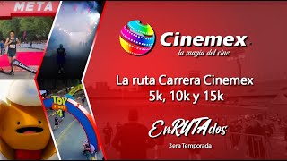 La ruta de la Carrera Cinemex 5k 10k y 15k en Ciudad Universitaria con EnRUTAdos  La barredora [upl. by Alenoel]