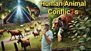 Leopard Dikha Road Par। Tiger In Village । HumanAnimal Conflicts Causes Challenges and Solutions [upl. by Ailel]