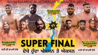 🔴 LIVE Super Final Sikh Games Adelaide Australia 29 March 2024 Kabaddi Live Today  Day 3 [upl. by Carol-Jean]