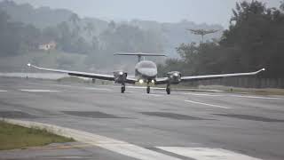 Diamond DA62 Pouso em Angra dos Reis RJ [upl. by Ertnod784]