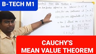 BTECHM1CAUCHYS MEAN VALUE THEOREMbtech btechmaths cauchy meanvaluetheorem [upl. by Lamaaj787]