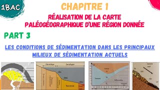 1BAC SVT  Réalisation de la carte paléogéographique part 3 Les conditions de sédimentation [upl. by Treharne]