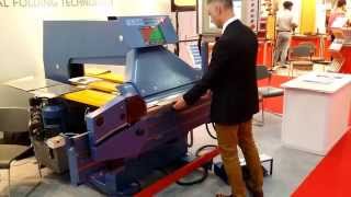 Thalmann sheet metal folding machine bending a Cshape part [upl. by Gaven630]