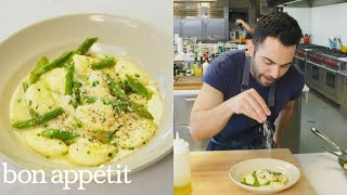 Andy Makes Pillowy Delicious Ricotta Dumplings  From the Test Kitchen  Bon Appétit [upl. by Aitas71]