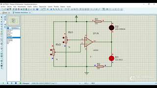 OPAMP como Comparador en Proteus [upl. by Llerref203]