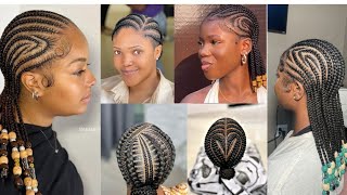 😱 OMG Latest Cornrows BraidsBeads Hairstyles 💞🤩 [upl. by Eidod]