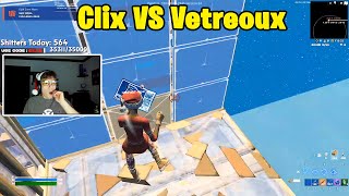 Clix VS wtj Vet 1v1 TOXIC Fights [upl. by Naoh7]